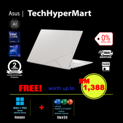 Asus Zenbook S 14 UX5406S-APV209WMS-2-W11P-EPP 14" Laptop/ Notebook (Ultra 7 258V, 32GB, 2TB, Intel Arc, W11P, Off Home 2024 + Off 365 Basic, AI Chip)