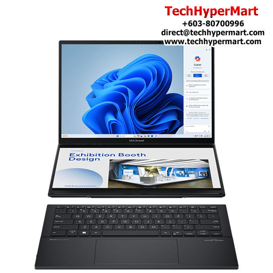 Asus Zenbook Duo UX8406C-APZ052WS-4-W11P-EPP 14" Laptop/ Notebook (Ultra 9 285H, 32GB, 4TB, Intel Arc, W11P, Off Home 2024 + Off 365 Basic, Touchscreen, AI Chip) Asus Zenbook Duo UX8406C-APZ052WS-4-W11P-EPP 14" Laptop/ Notebook (Ultra 9 285H, 32GB, 4TB, Intel Arc, W11P, Off Home 2024 + Off 365 Basic, Touchscreen, AI Chip)