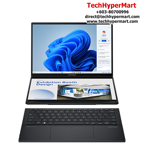Asus Zenbook Duo UX8406M-APZ042WS 14" Laptop/ Notebook (Ultra 9 185H, 32GB, 1TB, Intel Arc, W11H, Off H&S, Touchscreen, Pen)