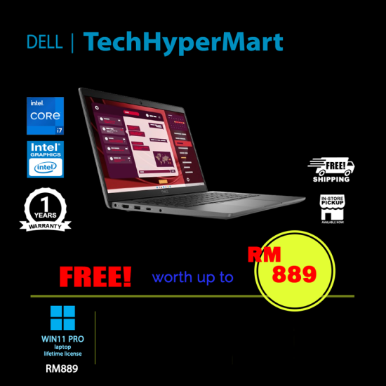 Dell Latitude L3450-i71355-16-512-W11 14" Laptop/ Notebook (i7-1355U, 16GB, 512GB, Intel, W11P) Dell Latitude L3450-i71355-16-512-W11 14" Laptop/ Notebook (i7-1355U, 16GB, 512GB, Intel, W11P)