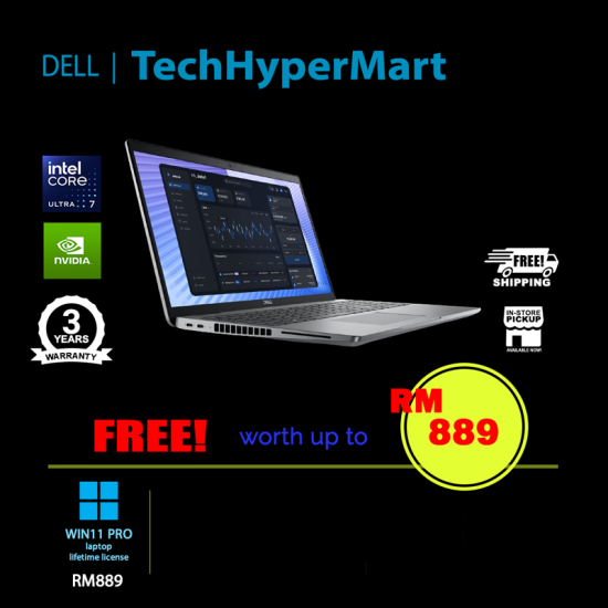 Dell Precision Mobile M3590-U7155H-16G-1TB-W11 15.6" Laptop/ Notebook (Ultra 7 155H, 16GB, 1TB, NV RTX500, W11P) Dell Precision Mobile M3590-U7155H-16G-1TB-W11 15.6" Laptop/ Notebook (Ultra 7 155H, 16GB, 1TB, NV RTX500, W11P)