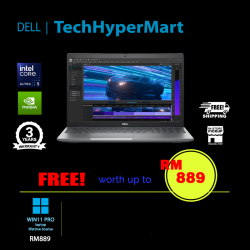Dell Precision Mobile M3591-U5135H-16G-512-W11 15.6" Laptop/ Notebook (Ultra 5 135H, 16GB, 512GB, NV RTX500, W11P)