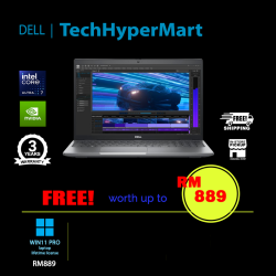 Dell Precision Mobile M3591-U7165H-16G-512-W11 15.6" Laptop/ Notebook (Ultra 7 165H, 16GB, 512GB, NV RTX500, W11P)