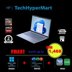 HP Pavilion Aero 13-bg0015AU-W11P 13.3" Laptop/ Notebook (Ryzen 5 8640U, 16GB, 512GB, AMD Radeon, W11P, Off H&S)