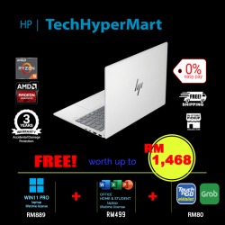 HP Pavilion Aero 13-bg0035AU-1-W11P-EPP 13.3" Laptop/ Notebook (Ryzen 5 8640U, 16GB, 1TB, AMD Radeon, W11P, Off H&S)