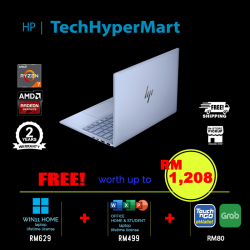 HP Pavilion Aero 13-bg0036AU 13.3" Laptop/ Notebook (Ryzen 7 8840U, 16GB, 512GB, AMD Radeon, W11H, Off H&S + Off 365 Basic)