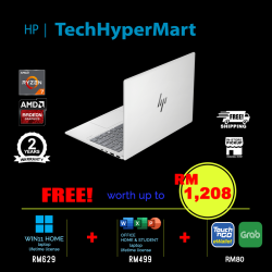 HP Pavilion Aero 13-bg0037AU 13.3" Laptop/ Notebook (Ryzen 7 8840U, 16GB, 512GB, AMD Radeon, W11H, Off H&S + Off 365 Basic)
