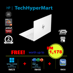 HP OmniBook 7 AeroNGAI 13-bg1050AU 13.3" Laptop/ Notebook (Ryzen AI 5 340, 16GB, 512GB, AMD Radeon, W11H, Off Home 2024 + Off 365 Basic, AI Chip)