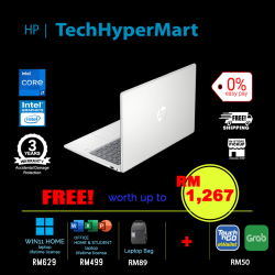 HP 14-ep0040TU-1-W11-EPP 14" Laptop/ Notebook (i7-1355U, 8GB, 1TB, Intel Iris Xe, W11H, Off H&S)