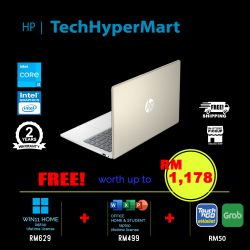 HP 14-ep0135TU 14" Laptop/ Notebook (i3-N305, 8GB, 512GB, Intel, W11H, Off H&S)