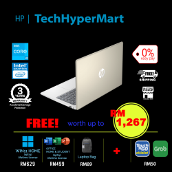 HP 14-ep0135TU-32-1-W11-EPP 14" Laptop/ Notebook (i3-N305, 32GB, 1TB, Intel, W11H, Off H&S)