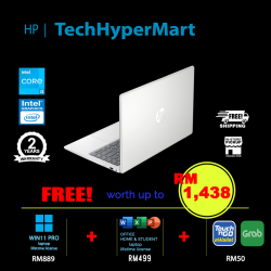 HP 14-ep0136TU-W11P 14" Laptop/ Notebook (i3-N305, 8GB, 512GB, Intel, W11P, Off H&S)