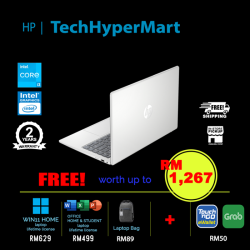HP 14-ep0136TU-32-W11 14" Laptop/ Notebook (i3-N305, 32GB, 512GB, Intel, W11H, Off H&S)