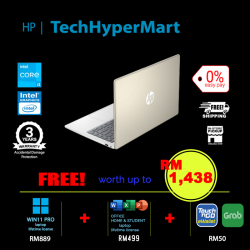 HP 14-ep0300TU-1-W11P-EPP 14" Laptop/ Notebook (i3-N305, 8GB, 1TB, Intel, W11P, Off Home 2024 + Off 365 Basic)