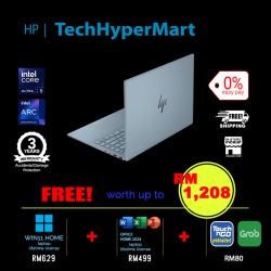 HP Pavilion Plus 14-ew1115TU-1-W11-EPP 14" Laptop/ Notebook (Ultra 5 125H, 16GB, 1TB, Intel Arc, W11H, Off Home 2024 + Off 365 Basic)