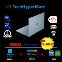 HP Pavilion Plus 14-ew1115TU-1-W11P-EPP 14" Laptop/ Notebook (Ultra 5 125H, 16GB, 1TB, Intel Arc, W11P, Off Home 2024 + Off 365 Basic)