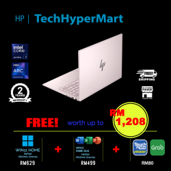 HP Pavilion Plus 14-ew1119TU 14" Laptop/ Notebook (Ultra 7 155H, 32GB, 1TB, Intel Arc, W11H, Off Home 2024 + Off 365 Basic)