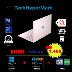 HP Pavilion Plus 14-ew1119TU-2-W11P-EPP 14" Laptop/ Notebook (Ultra 7 155H, 32GB, 2TB, Intel Arc, W11P, Off Home 2024 + Off 365 Basic)