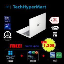 HP Pavilion Plus 14-ew1120TU-2-W11-EPP 14" Laptop/ Notebook (Ultra 7 155H, 32GB, 2TB, Intel Arc, W11H, Off Home 2024 + Off 365 Basic)