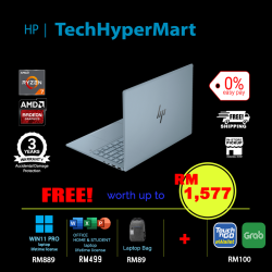 HP Pavilion Plus 14-ey0027AU-1-W11P-EPP 14" Laptop/ Notebook (Ryzen 7 7840U, 16GB, 1TB, AMD Radeon, W11P, Off H&S)