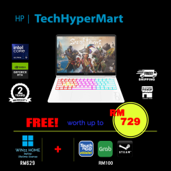 HP Omen Transcend 14-fb0039TX 14" Laptop/ Notebook (Ultra 9 185H, 32GB, 1TB, NV RTX4070, W11H, 120Hz)