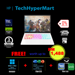 HP Omen Transcend 14-fb0039TX-2-W11P-EPP 14" Laptop/ Notebook (Ultra 9 185H, 32GB, 2TB, NV RTX4070, W11P, Off H&S, 120Hz)
