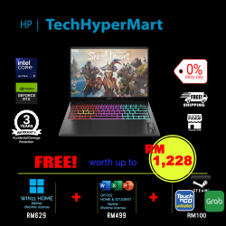 HP Omen Transcend 14-fb0042TX-2-W11-EPP 14" Laptop/ Notebook (Ultra 9 185H, 32GB, 2TB, NV RTX4070, W11H, Off H&S, 120Hz)