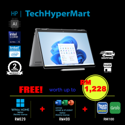 HP Envy x360 14-fc0040TU 14" Laptop/ Notebook (Ultra 5 125U, 16GB, 512GB, Intel, W11H, Off H&S + Off 365 Basic, Touchscreen, Pen, AI Chip)