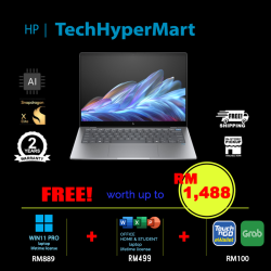 HP OmniBook X 14-fe0023QU-W11P 14" Laptop/ Notebook (Snapdragon X1E 78 100, 16GB, 1TB, Qualcomm Adreno, W11P, Off H&S + Off 365 Basic, Touchscreen, AI Chip)