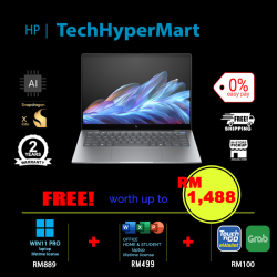 HP OmniBook X 14-fe0023QU-2-W11P-EPP 14" Laptop/ Notebook (Snapdragon X1E 78 100, 16GB, 2TB, Qualcomm Adreno, W11P, Off H&S + Off 365 Basic, Touchscreen, AI Chip)