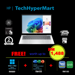 HP OmniBook X 14-fe1007QU-W11P 14" Laptop/ Notebook (Snapdragon X1P 42 100, 16GB, 512GB, Qualcomm Adreno, W11P, Off H&S, Touchscreen, AI Chip)