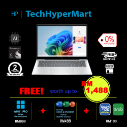 HP OmniBook X 14-fe1007QU-1-W11P-EPP 14" Laptop/ Notebook (Snapdragon X1P 42 100, 16GB, 1TB, Qualcomm Adreno, W11P, Off H&S, Touchscreen, AI Chip)