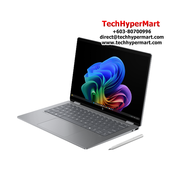 HP OmniBook X FlipNGAI 14-fk0118AU-1-W11P-EPP 14" Laptop/ Notebook (Ryzen AI 5 340, 16GB, 1TB, AMD Radeon, W11P, Off Home 2024 + Off 365 Basic, Touch, AI Chip)