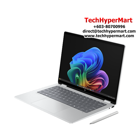 HP OmniBook X FlipNGAI 14-fk0119AU-1-W11P-EPP 14" Laptop/ Notebook (Ryzen AI 5 340, 16GB, 1TB, AMD Radeon, W11P, Off Home 2024 + Off 365 Basic, Touch, AI Chip)