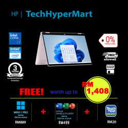 HP OmniBook 5 Flip 2-in-1 14-fp0151TU-1-W11P-EPP 14" Laptop/ Notebook (Core 7 150U, 16GB, 1TB, Intel, W11P, Off Home 2024 + Off 365 Basic, Touch)