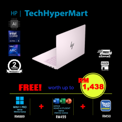 HP OmniBook 7 AI 14-fr0020TU-W11P 14" Laptop/ Notebook (Ultra 5 225H, 16GB, 512GB, Intel Arc, W11P, Off Home 2024 + Off 365 Basic, AI)