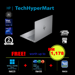 HP OmniBook 7 AI 14-fr0068TU 14" Laptop/ Notebook (Ultra 5 225H, 16GB, 512GB, Intel Arc, W11H, Off Home 2024 + Off 365 Basic, AI)
