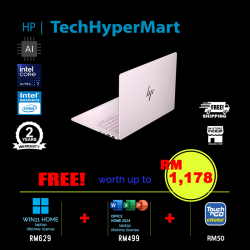 HP OmniBook 7 NGAI 14-hg0055TU 14" Laptop/ Notebook (Ultra 7 356H, 32GB, 1TB, Intel, W11H, Off Home 2024 + Off 365 Basic, AI)