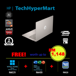 HP OmniBook 5 NGAI 14-hm0063AU 14" Laptop/ Notebook (Ryzen AI 5 330, 16GB, 512GB, AMD Radeon, W11H, Off Home 2024 + Off 365 Basic, Touch, AI)