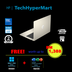 HP OmniBook 3 14-hu0084TU-W11P 14" Laptop/ Notebook (Core 5 120U, 8GB, 512GB, Intel, W11P, Off Home 2024 + Off 365 Basic)