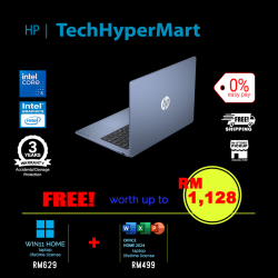 HP OmniBook 3 14-hu0085TU-1-W11-EPP 14" Laptop/ Notebook (Core 5 120U, 8GB, 1TB, Intel, W11H, Off Home 2024 + Off 365 Basic)