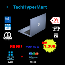 HP OmniBook 3 14-hu0085TU-1-W11P-EPP 14" Laptop/ Notebook (Core 5 120U, 8GB, 1TB, Intel, W11P, Off Home 2024 + Off 365 Basic)