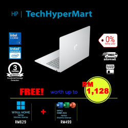 HP OmniBook 3 14-hu0087TU-1-W11-EPP 14" Laptop/ Notebook (Core 5 120U, 8GB, 1TB, Intel, W11H, Off Home 2024 + Off 365 Basic)