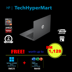 HP OmniBook 3 14-hy0059AU 14" Laptop/ Notebook (Ryzen 5 40, 8GB, 512GB, AMD Radeon, W11H, Off Home 2024 + Off 365 Basic)