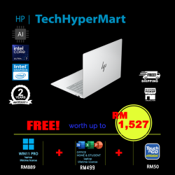 HP OmniBook X NGAI 14-ka0074TU-W11P 14" Laptop/ Notebook (Ultra 7 355, 16GB, 1TB, Intel, W11P, Off Home 2024 + Off 365 Basic, Touch, AI)