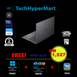 HP OmniBook Ultra NGAI 14-kd0012TU-W11P 14" Laptop/ Notebook (Ultra 9 386H, 32GB, 1TB, Intel, W11P, Off Home 2024 + Off 365 Basic, Touch, AI)