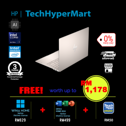 HP OmniBook Ultra NGAI 14-kd0013TU-2-W11-EPP 14" Laptop/ Notebook (Ultra 7 356H, 32GB, 2TB, Intel, W11H, Off Home 2024 + Off 365 Basic, Touch, AI)