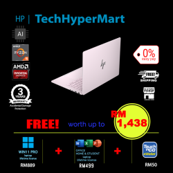 HP OmniBook 7 AI 14-kk0006AU-1-W11P-EPP 14" Laptop/ Notebook (Ryzen 5 240, 16GB, 1TB, AMD Radeon, W11P, Off Home 2024 + Off 365 Basic, AI)