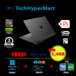 HP Victus 15-fb3719AX-1-W11P-EPP 15.6" Laptop/ Notebook (Ryzen 5 8645HS, 16GB, 1TB, NV RTX2050, W11P, Off Home 2024, 144Hz)