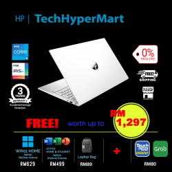 HP Pavilion 15-eg3051TU-1-W11-EPP 15.6" Laptop/ Notebook (i5-1335U, 8GB, 1TB, Intel Iris Xe W11H, Off H&S)